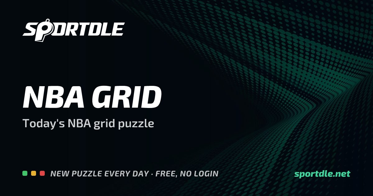 NBA Grid - daily basketball criteria grid puzzle | Sportdle